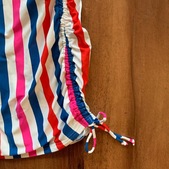 Land’s End Striped Underwire Tankini Top Size 16 W - Picture 8 of 9